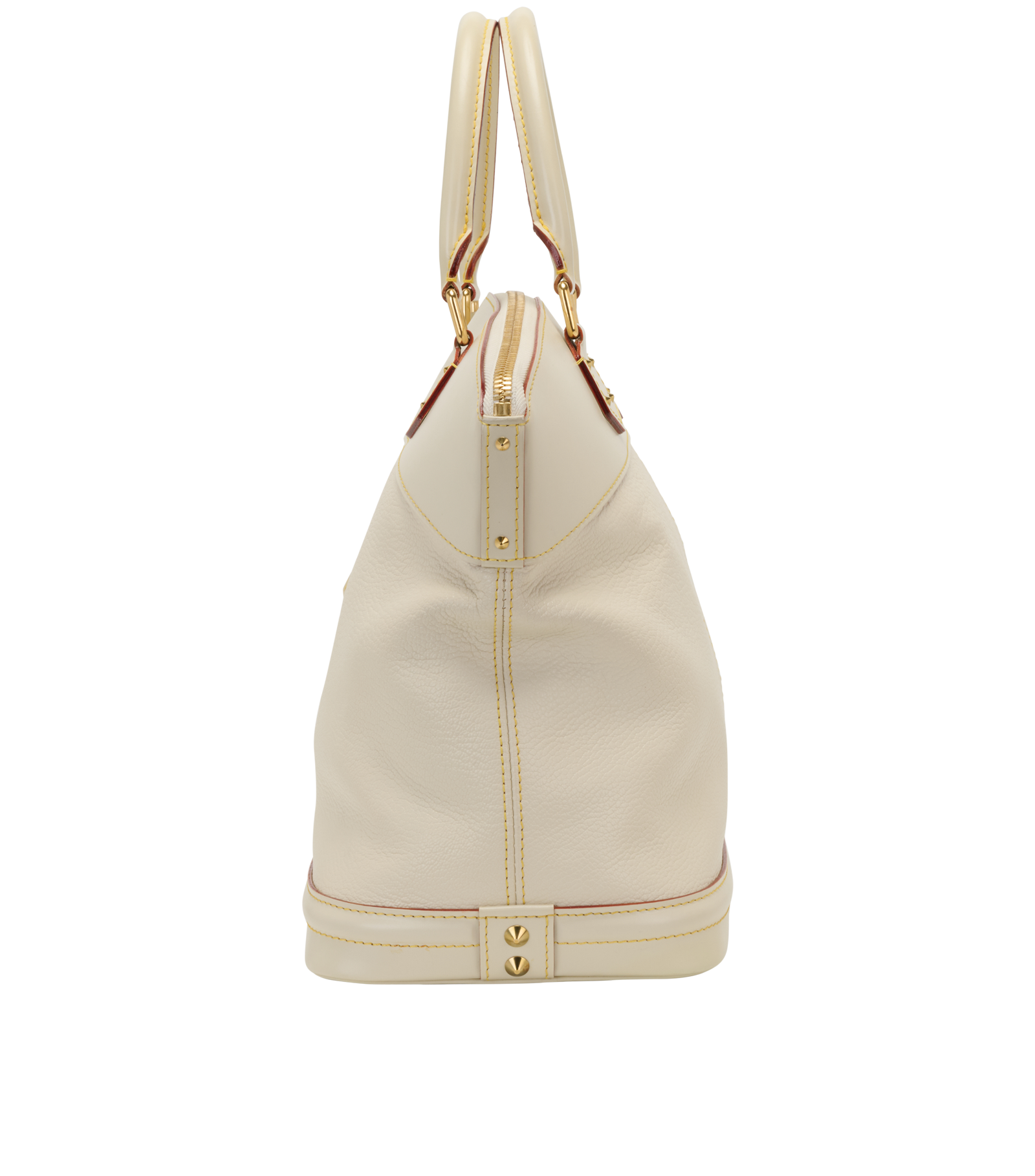 Lockit MM, &pound;595, Handbags, Cream, Leather, Bottom view